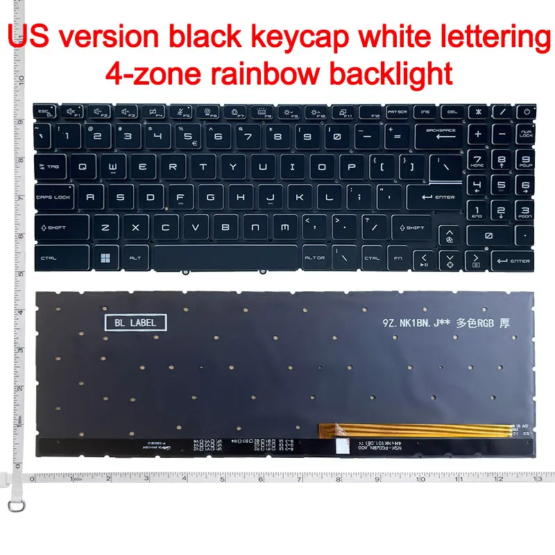 US NEW Laptop Keyboard For MSI GL66 GL76 GF66 GF76 MS-1582 MS-17L1 MS-17H3 Z16 WF66 WF76 M16 Z16P