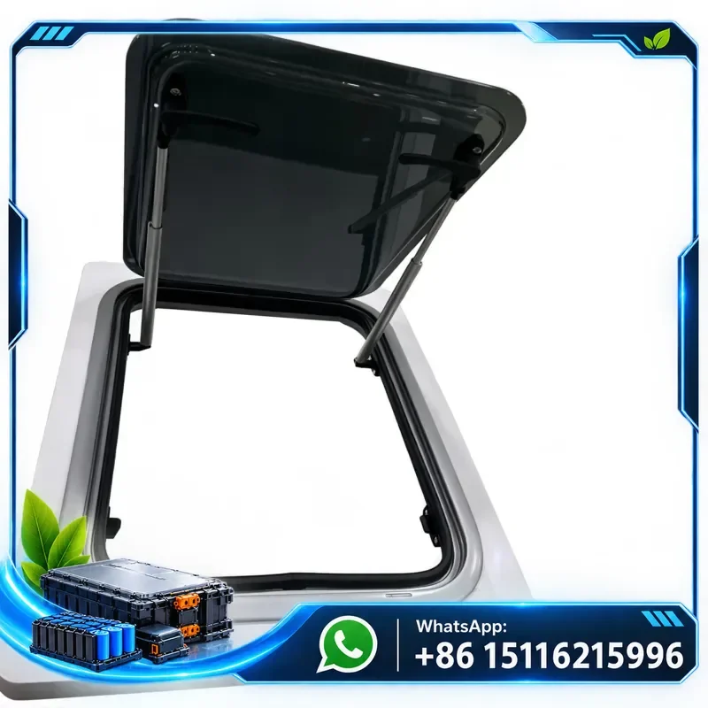 W400 X H500 MM Aluminum Alloy Dule-pane Acrylic Glass Top-hinge RV Caravan Curved Windows with Fly Net for Wall Radius R5000