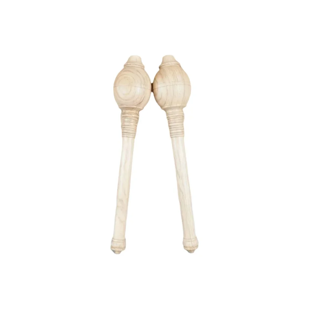 Mazas Indias de Madera Maciza de 1.3 kg/unidad para Entrenamiento de Fuerza, Fitness, Clubbell, Jori Gym Meels