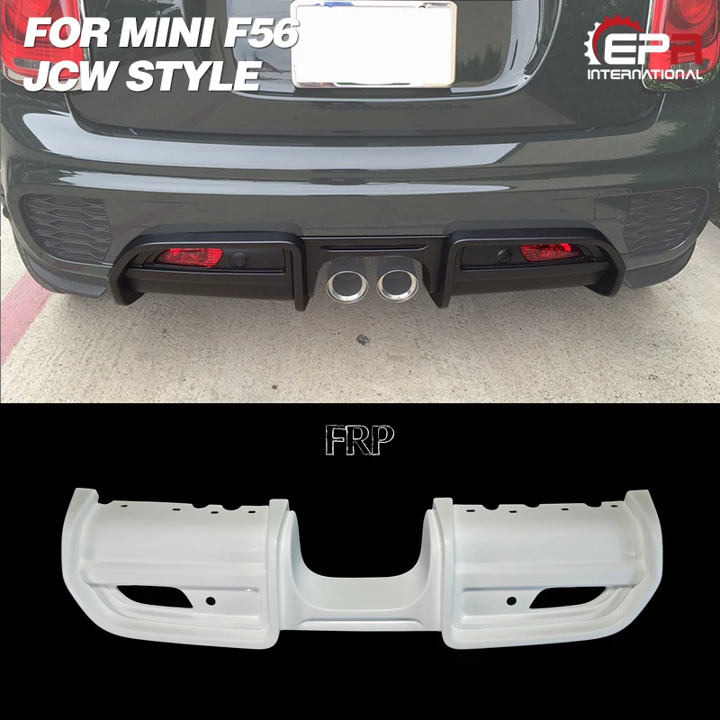 

suitable for For Mini F56 JCW Style Unpainted Fiber Glass Rear Bumper Diffuser (Replacement)