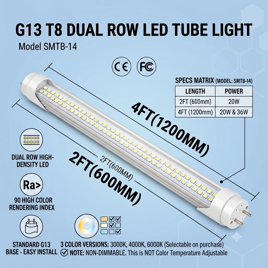10 Pack T8 LED Tube 0.6M/1.2M 20W 36W G13 LED Fluorescent Tube Replacement Clear/Milky Cover LED Lamp Energy Saving Shop Light