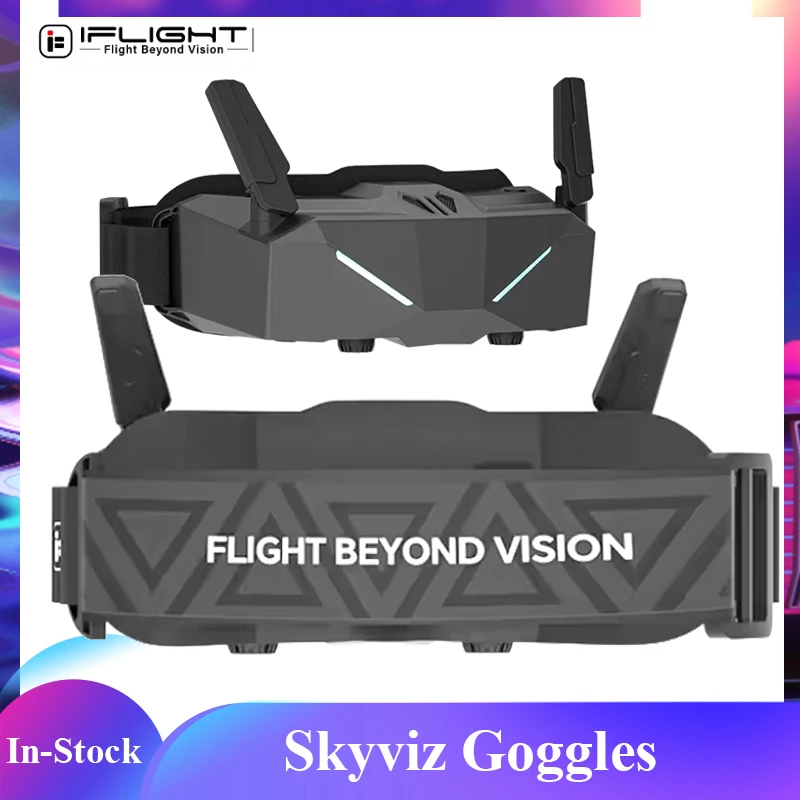 iFlight Skyviz FPV Goggles Analog Goggles Micro-OLED 100Hz with Race/Freestyle FOV Modes