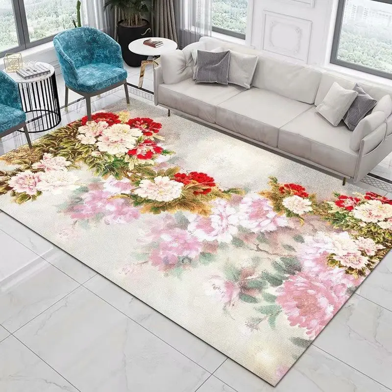 3D Flower Pattern Carpet New Arrival Decor Home Bedroom Rug Lounge Exquisite Rugs Entrance Door Mat Washable Big Size Carpets