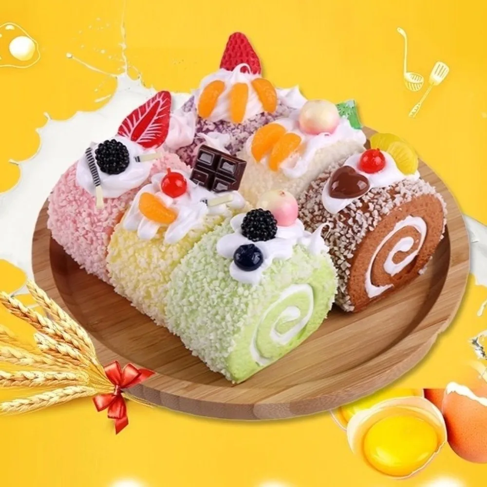 New Rebound Cake Squeeze Toy Soft Cartoon Fidget Squeeze Toy Anti-stress Refrigerator Magnets For Stress Relief