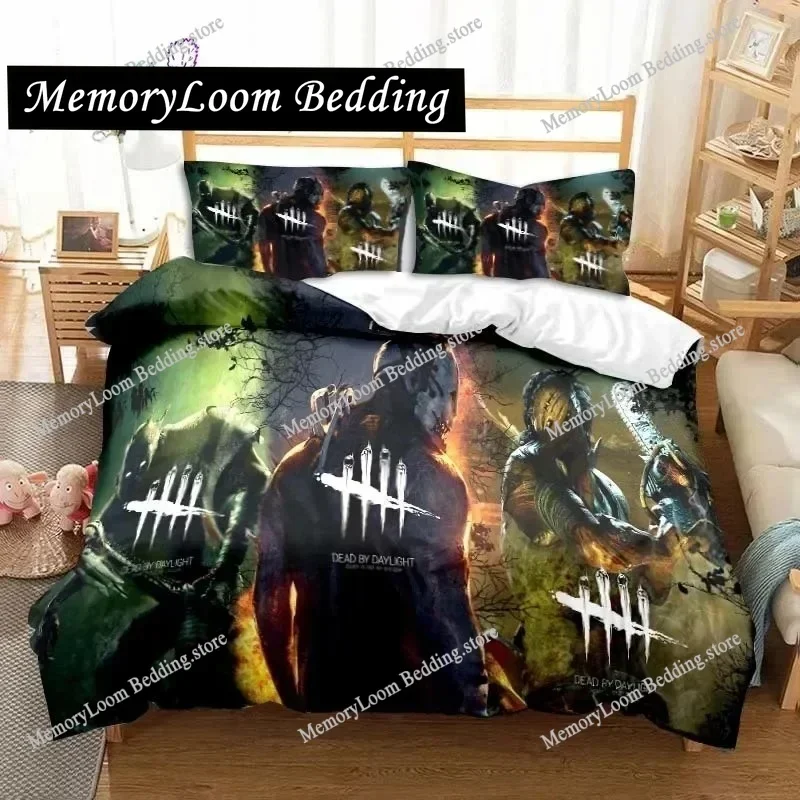 3D Printing Trendy Soft Day By Daylight Game Bedding Set Duvet Cover Pillowcase Comforter King/Queen Size Boys Adult Bed Set