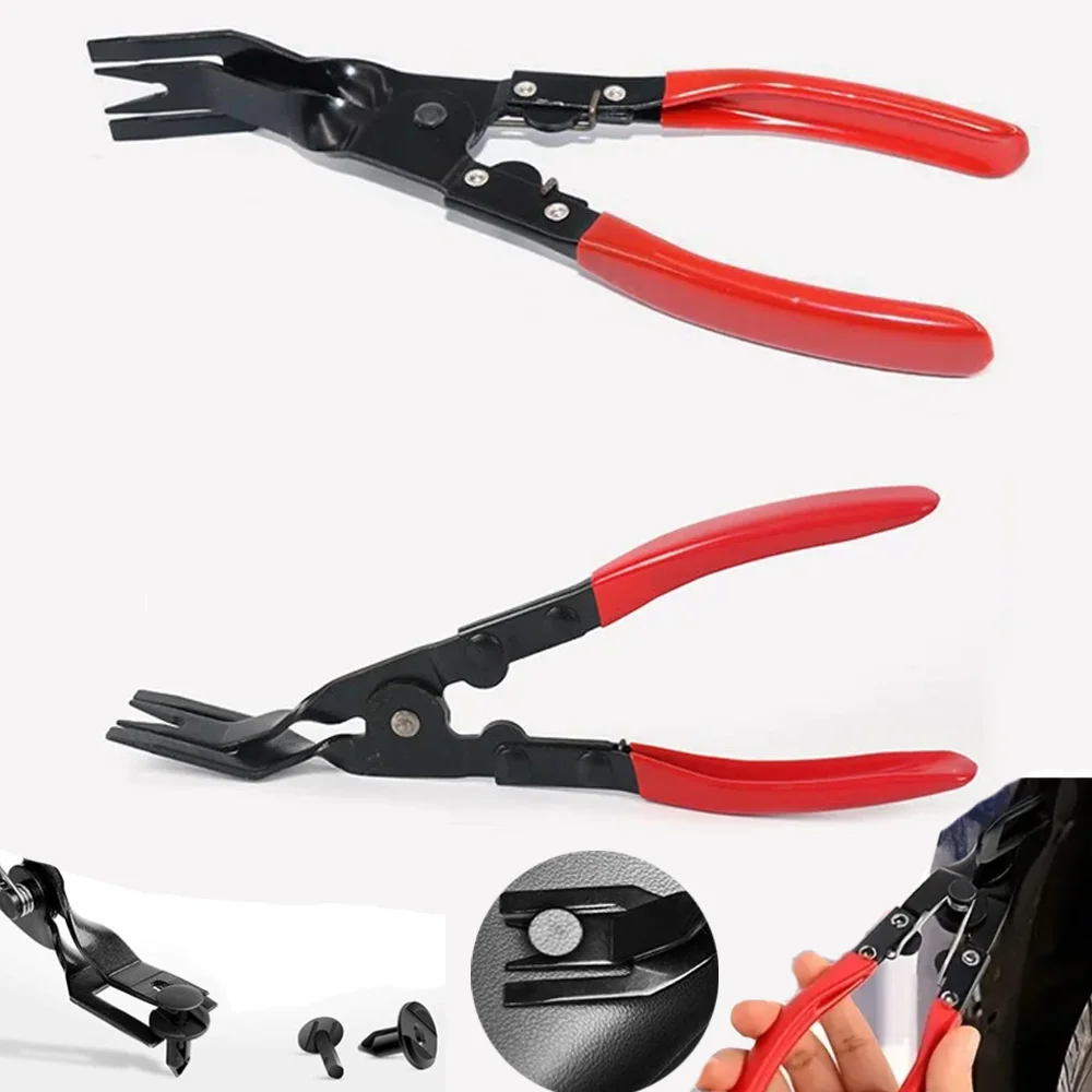 Car Dash Upholstery Nail Puller Fastener Jaw Screwdriver Set Clip Pliers Auto Door Dashboards Interior Removal Installation Tool