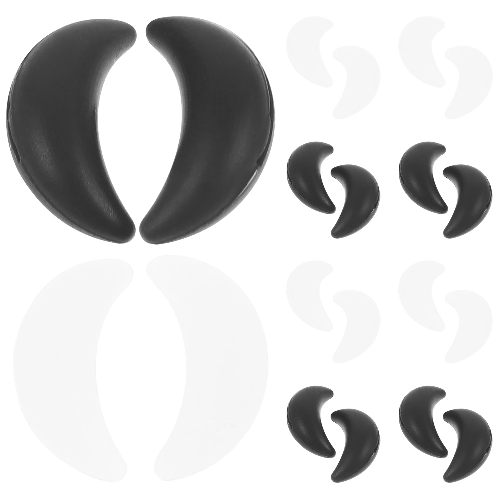 Fermo per occhiali antiscivolo Ganci per impugnatura per occhiali in silicone Supporto antiscivolo carino per forma decorativa di luna facile