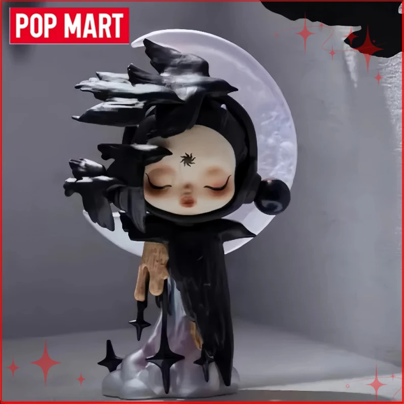 POP MART SKULLPANDA صورة سلسلة الواقع صندوق أعمى تخمين حقيبة عمل الشكل عيد الميلاد السنة الجديدة هدية