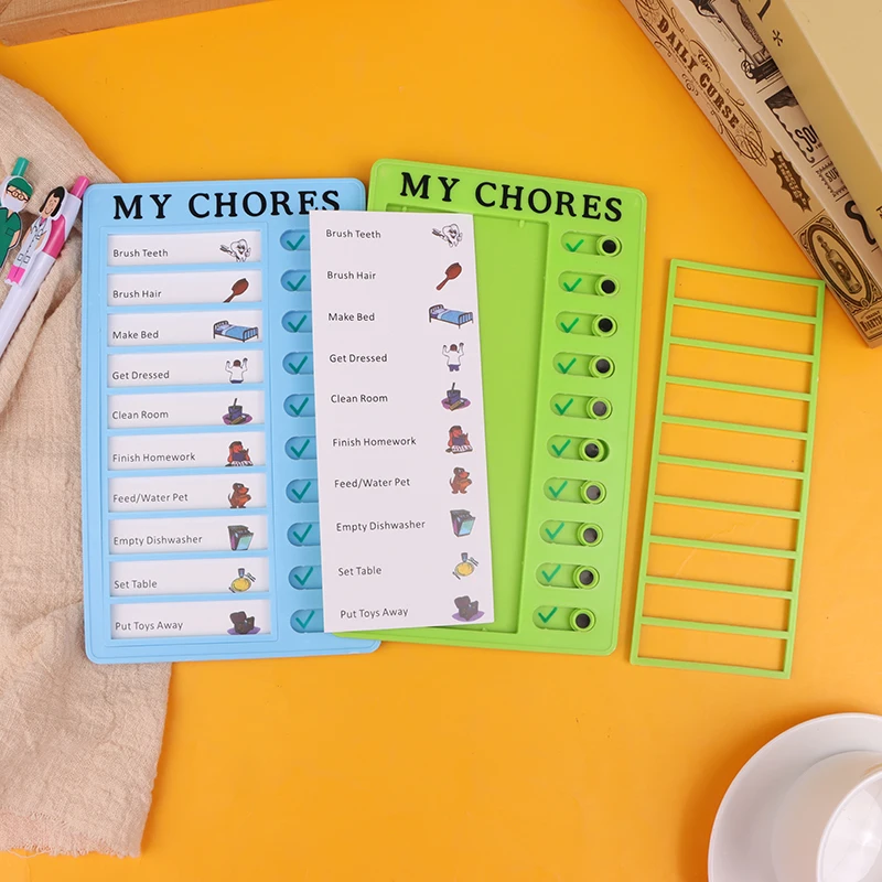 Children's Weekly Plan Self-discipline Artifact Primary School Students Clock-in Table Or 40Pcs Blank Card For Daily Learning