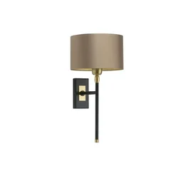 Simple retro cloth cover wall lamp living room Wall Light modern bedroom bedside lamp Villa hotel corridor wall lamp