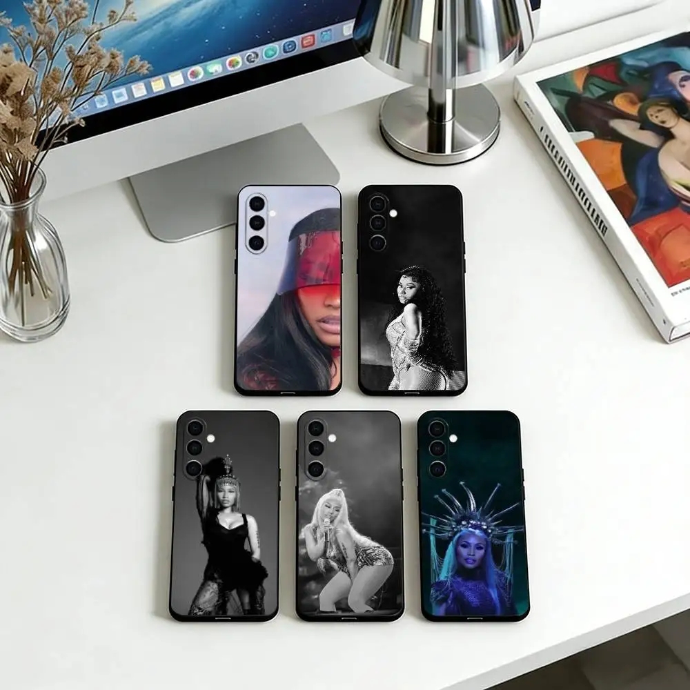 

Nicki Minaj Singer Phone Case For Samsung Galaxy A73,A72,A71,A70,A53,A52,A51,Soft Black Cover