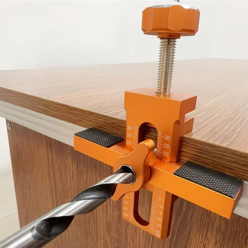 

Adjustable Wardrobe Cabinet Door Panel Installation Jig 6/8/10mm Rebounder Punched Mounting Jig Quick Closet Door Mounting Tool