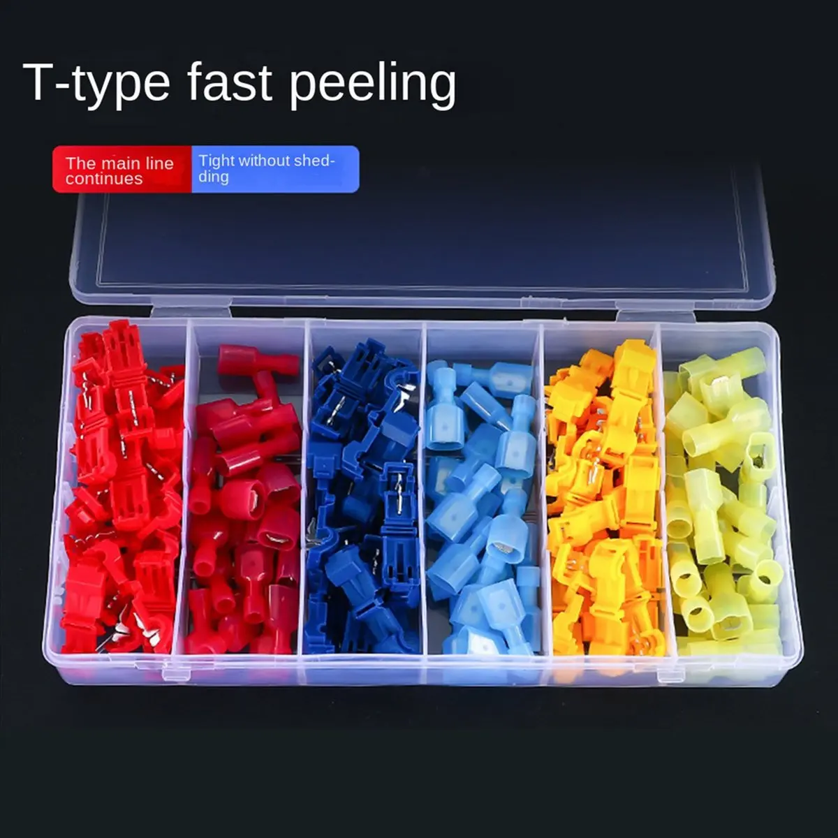 

SEO 240 Pcs/120 Pairs Quick Splice Wire Terminals T-Tap Self-Stripping with Nylon Fully Insulated Male Quick Disconnects