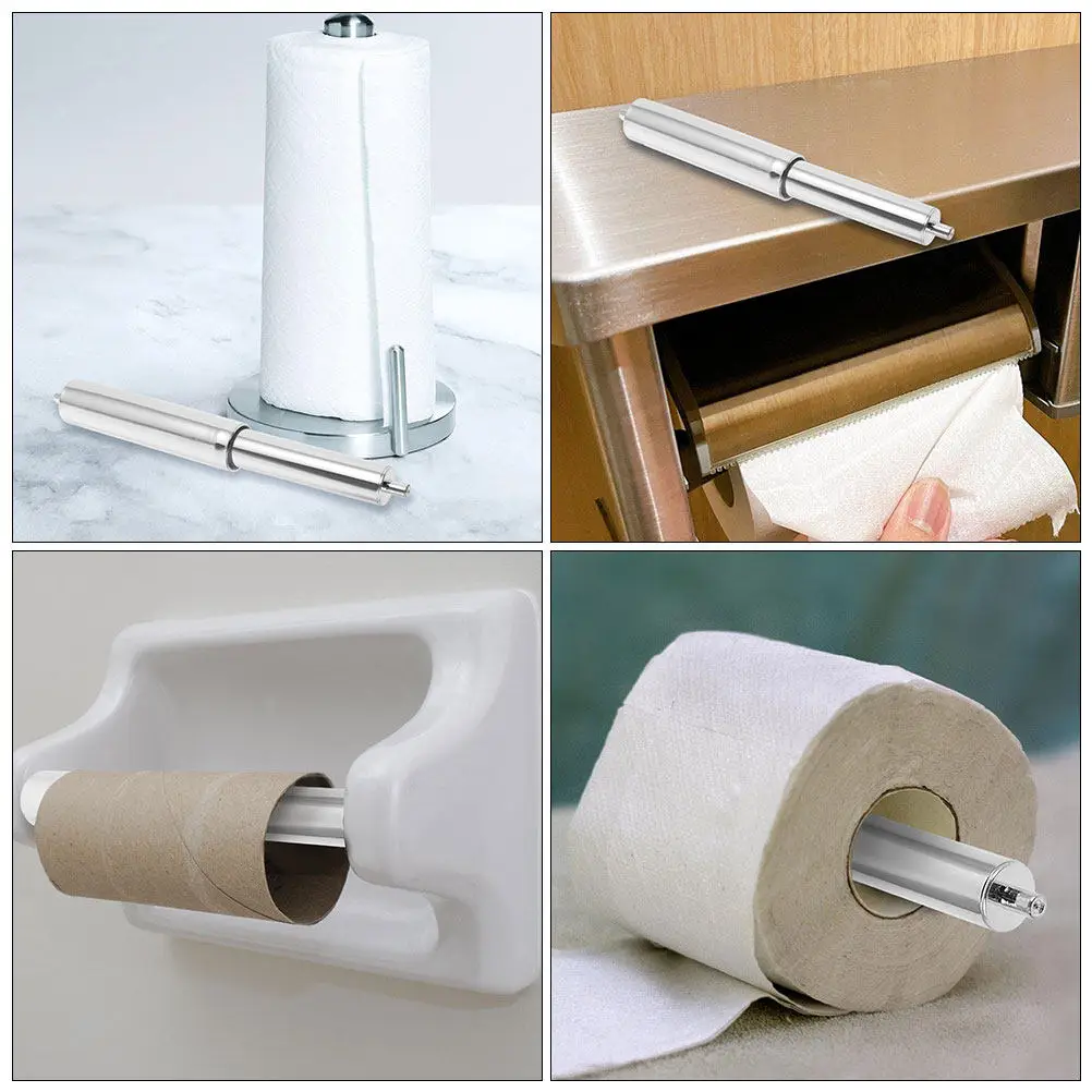 5Pcs Spring-Loaded Toilet Paper Holder Roller Replacement for Bathroom Hardware Commercial Toilet Roll Holder Chrome Finish