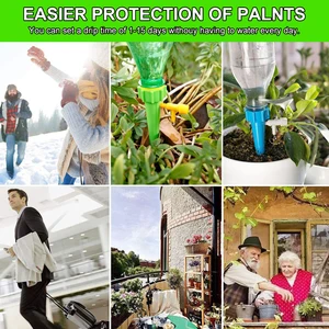 نظام سقي الزهور الأوتوماتيكي ، الري بالتنقيط الدقيق للنباتات المحفوظة بوعاء ، محلول سقي داخلي وخارجي ، 12 قطعة أفضل 10 نافورة مياه للبيع للحديقة - رقم 6