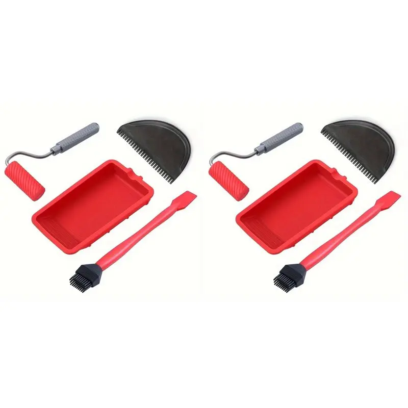 

【FLASH-SALE!】8PCS Silicone Glue Applicator Kit, Reusable Silicone Glue Brush Set Wood Glue Spreader Silicone Brushes For Woodwor