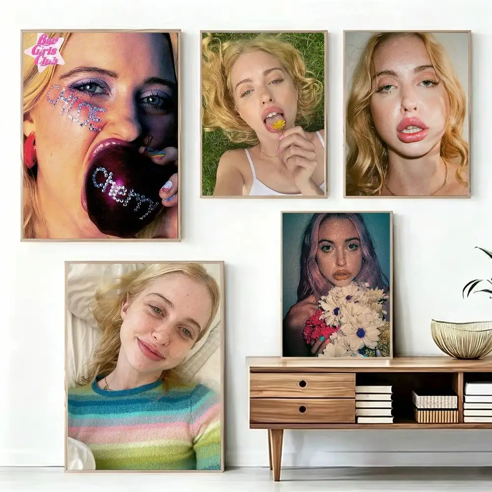 

C-Chloe C-Cherry Poster Waterproof Wall Art Sticker For Bar Living Room Vintage Decor High Quality Print Gift