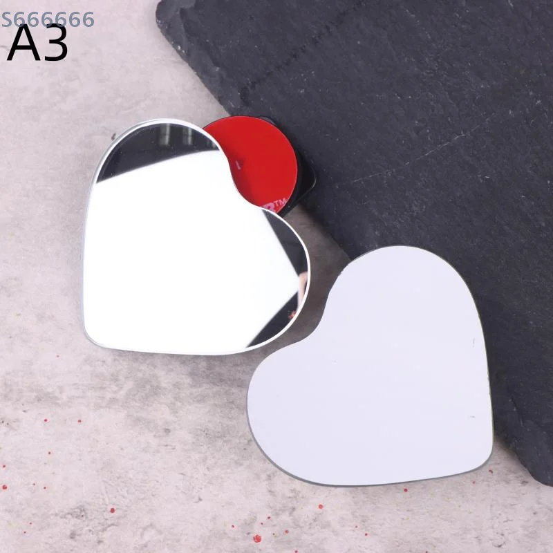 2 قطعة 360 ° مرايا الرؤية الخلفية المساعدة القابلة للتعديل بدون إطار مرآة صغيرة للسيارة بزاوية واسعة مرايا السيارة العمياء #2