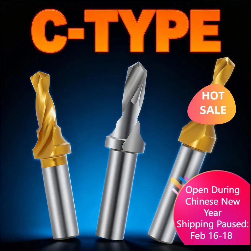 

Встроенное центральное сверло с потайной головкой из титанового сплава, закаленная из высокоскоростной стали, сверло C-типа, M3-M16