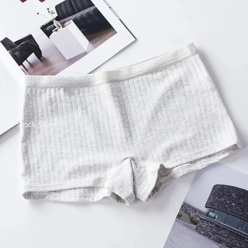 Women Boxers Underwear Cotton Ladies Safety Pants Female Seamless Underpants Solid Cozy Boyshorts sexy lingerie image 5