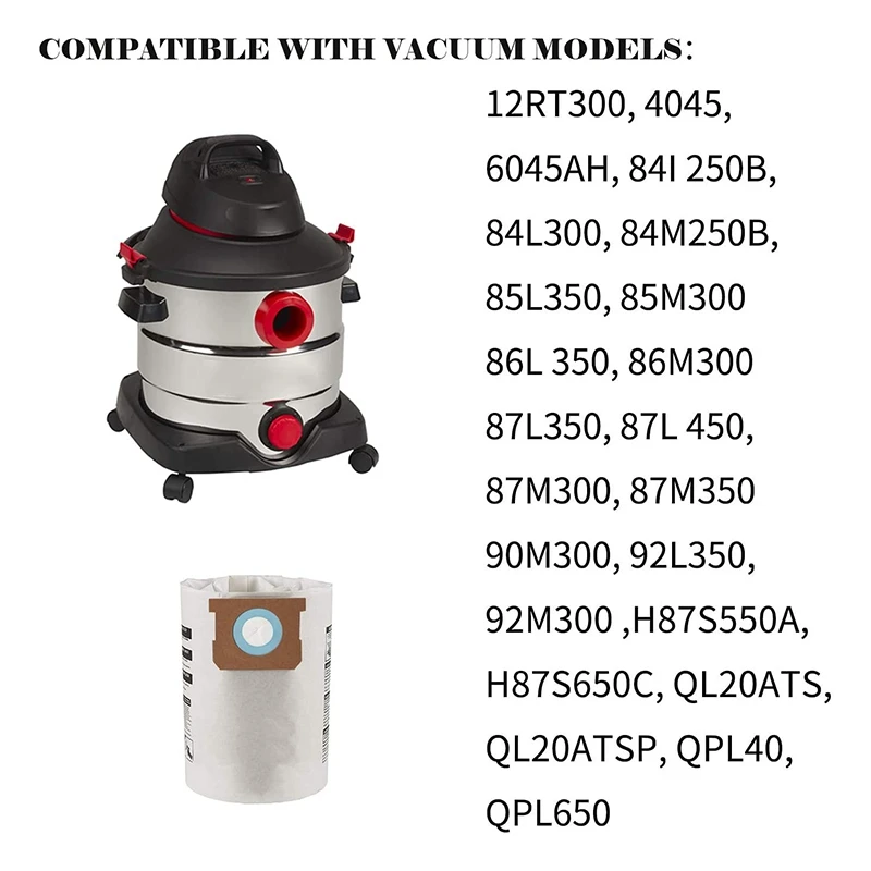 Горячая замена влажной/сухой вакуумный пакет для хранения пакеты мешка для пыли для Shop-Vac указывающего нам на 5-8 галлонов вакуумная 9066100 90661 ...