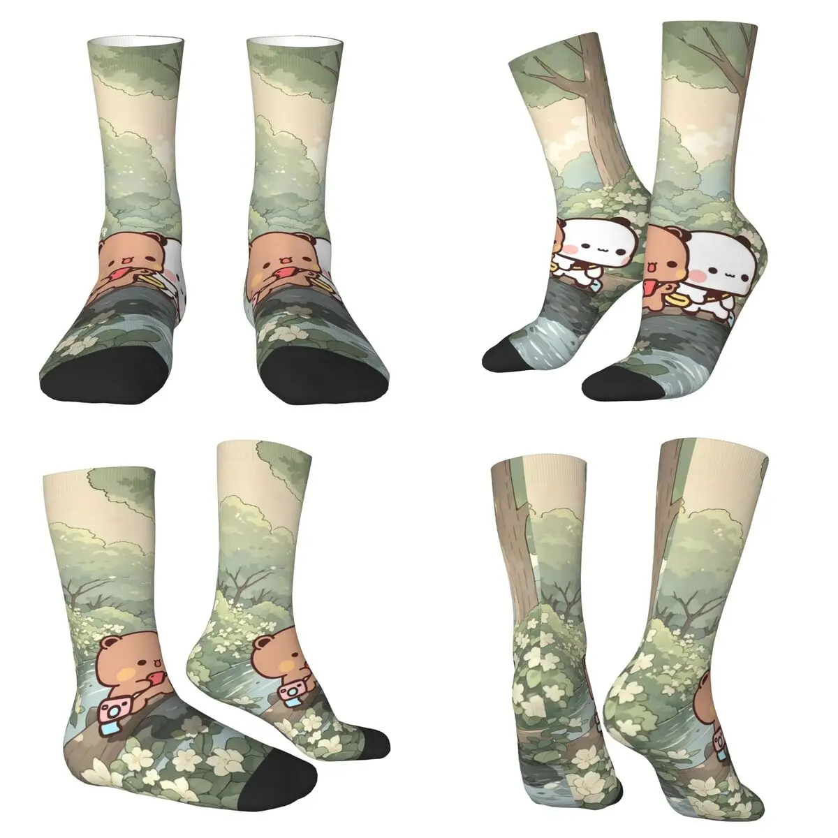 

Bubu And Dudu Cartoon Socks Harajuku Sweat Absorbing Stockings All Season Long Socks Accessories for Unisex Christmas Gifts