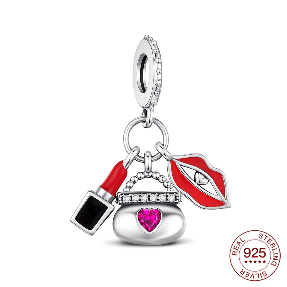 2025 Original 925 Sterling Silber Anhänger Moderne Dame High Heels Charms DIY Mode Schmuck Machen Perlen Frau Täglichen Tragen Geschenke