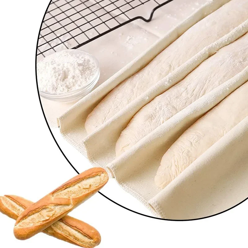 Linen Dough Fermented Multi-size Food Grade Fermented Cloth Dough Bakers Couche Pastry Proofing Baking French Bread Kitchen Tool