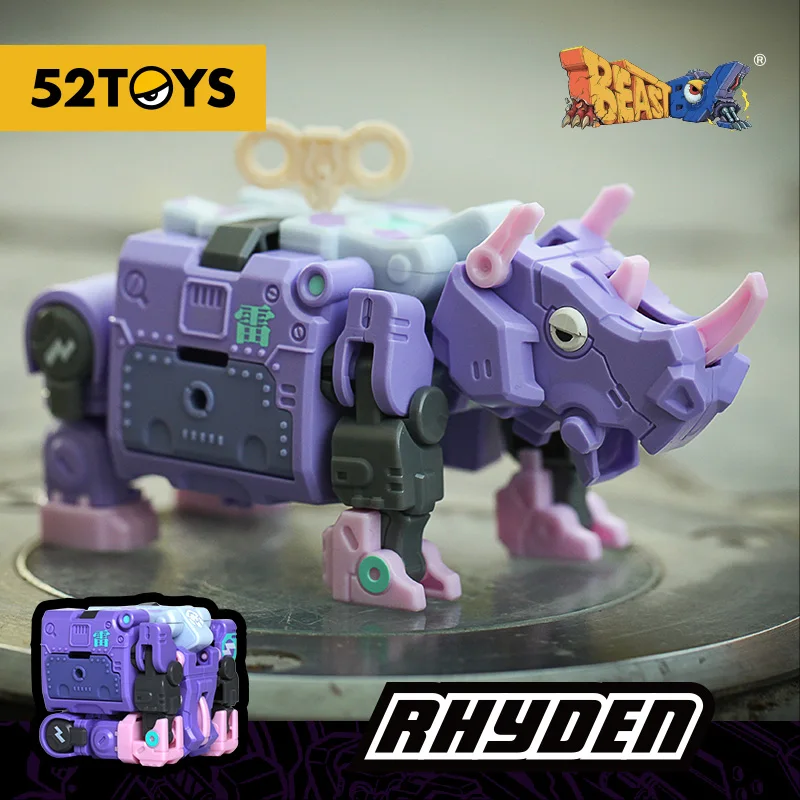 

52TOYS Beastbox Rhyden Deformation Toy, Collectible Converting Action Figure, Multicolored Gift for Boys