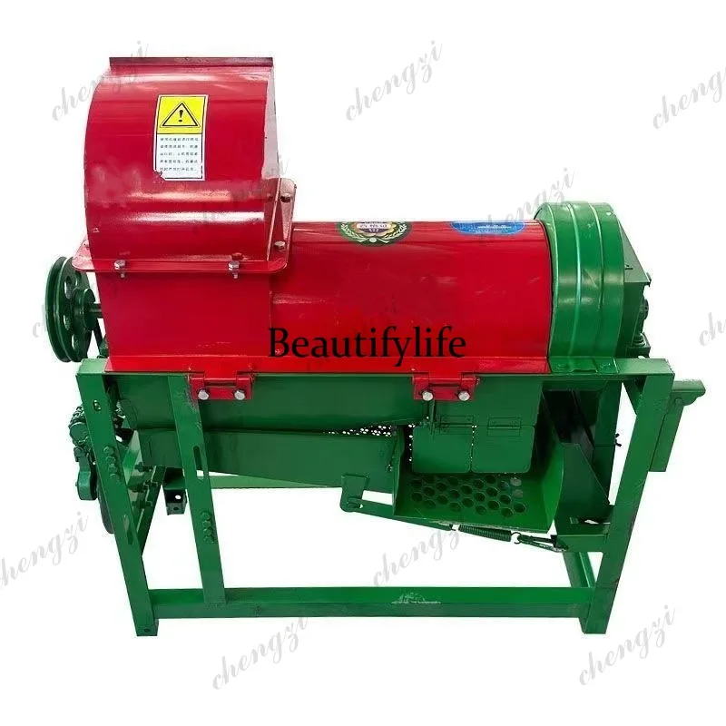 

Electric thresher New double-cylinder corn thresher Dry and wet dual-purpose corn threshing clean