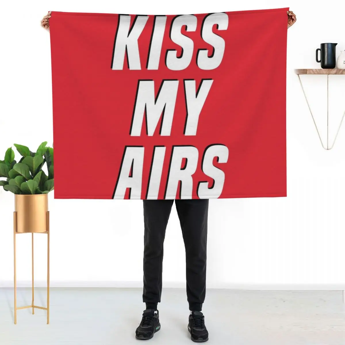 Kiss my Airs Infrared Throw Blanket Soft Beds Cute Blankets For Sofas Extra Large Throw Decorative Sofas Stuffeds Blankets