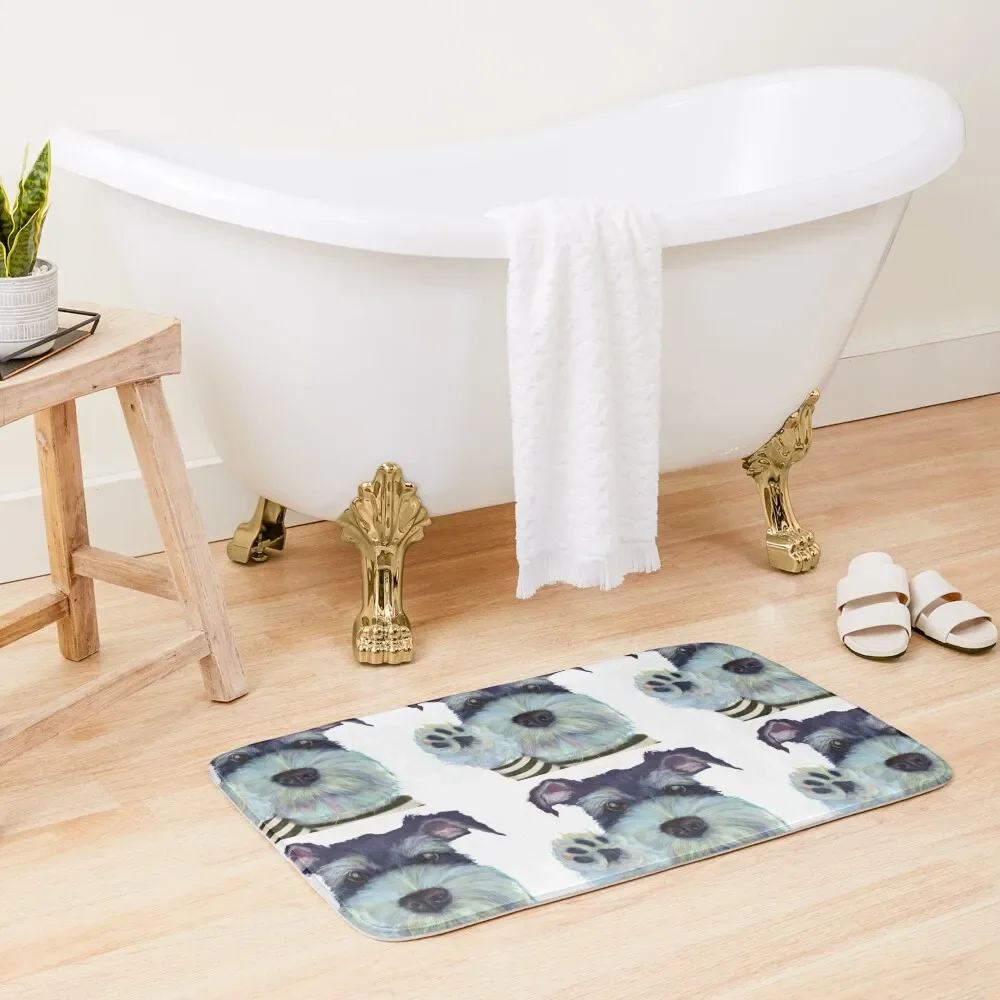

Your Dressed-up Puppy Bath Mat Front Door Bathroom Utensils Bathroom Shower Curtain Mat
