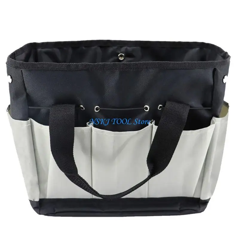 

L8RC Garden Tool Bag Gardening Bag with Multiple Pocket Strap Electrician Tool Bags for Men Wome Wear Resistant Multifunction