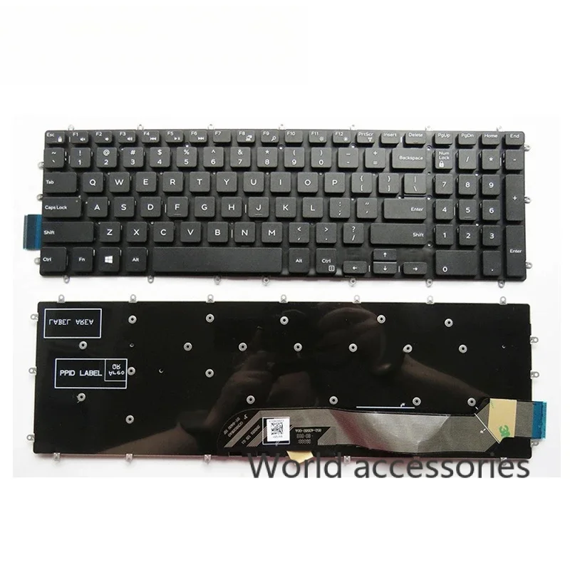 DELL Inspiron15-7000 7566 7567 7568 3583 7577 5577 7587 7570 7580 5567 3580 3581 3582 용 미국 노트북 키보드 3584 3585 백라이트