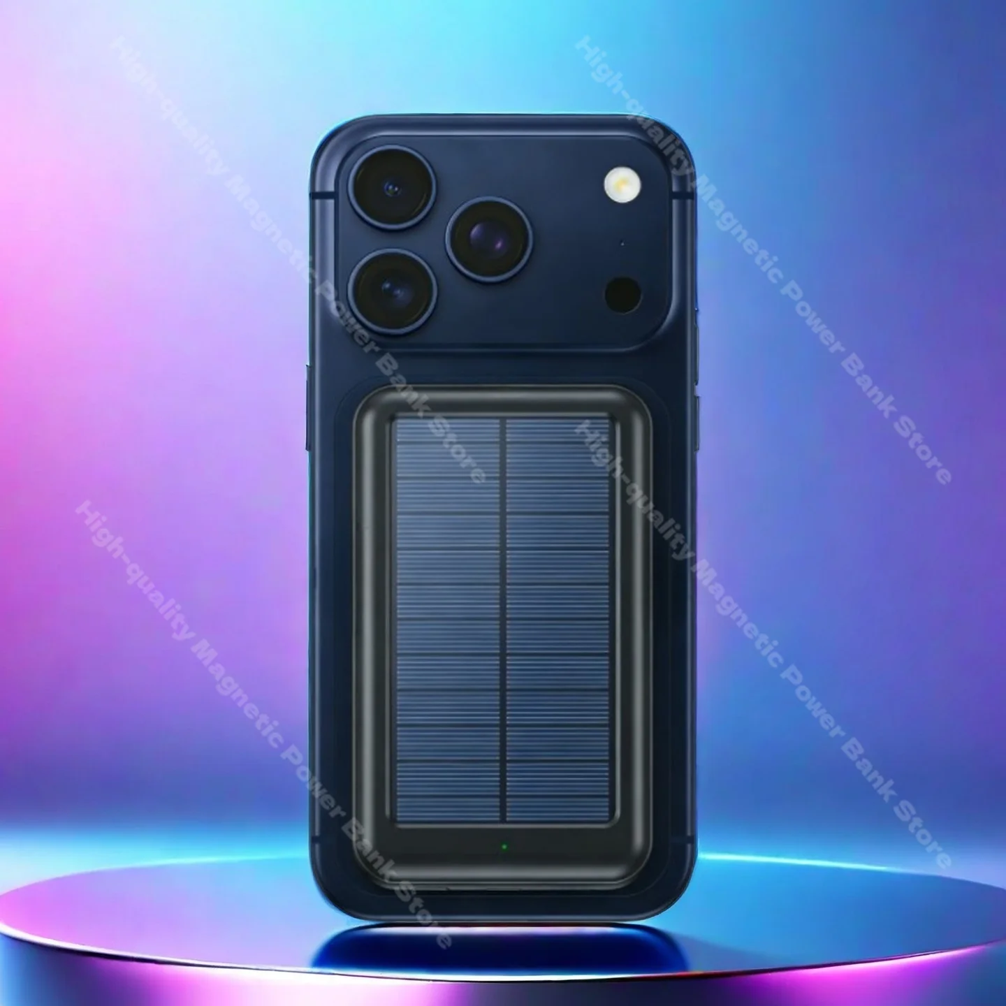 

Портативный внешний аккумулятор на 20000 мАч с солнечной батареей и магнитной беспроводной зарядкой для iPhone 17, 16, 15, 14 Pro