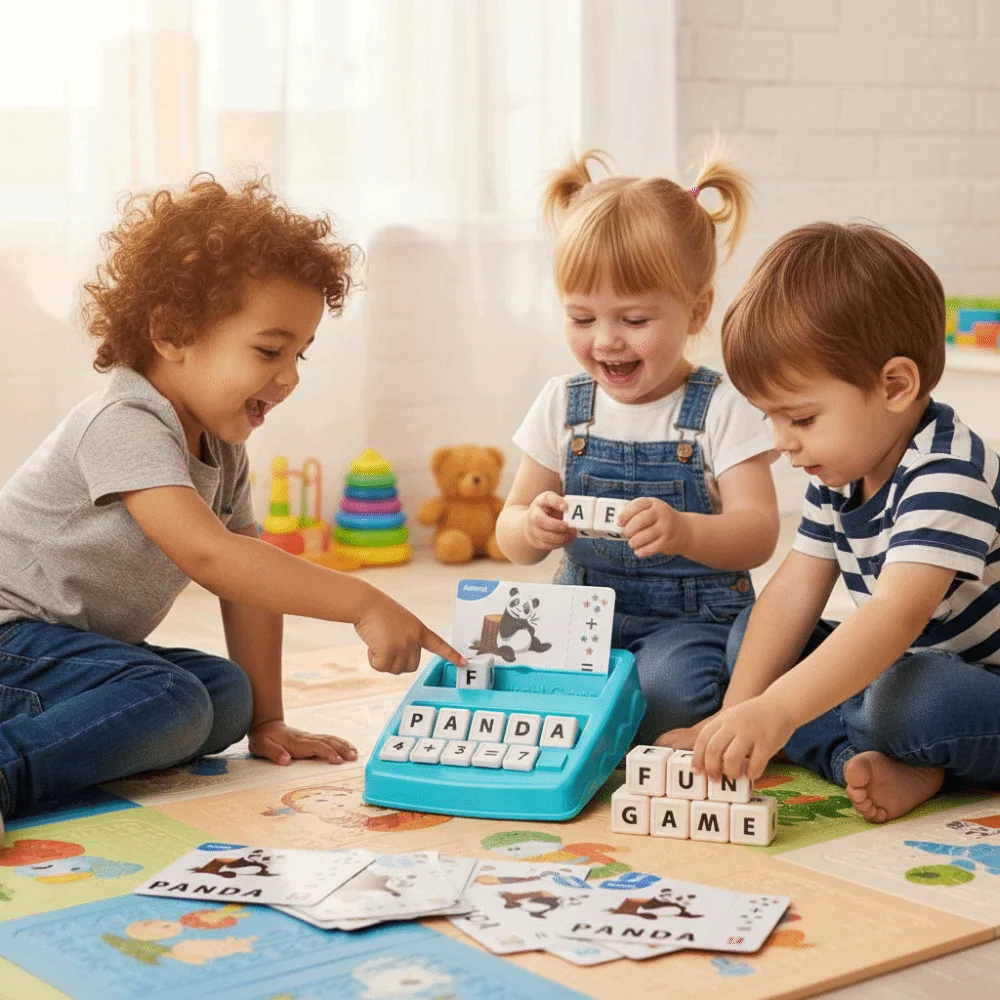 Paper Letter Sticker Toys Spelling Practice Alphabets Number Number Cognition Early Math Game Early Educational Portable