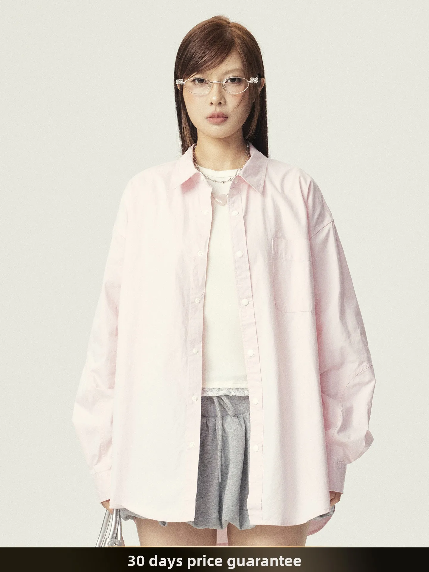 

NTED Japanese Sle Retro Loose Casual Long Sve irt with ket Pure Color Stand Collar Autumn New Faion Versatile irt