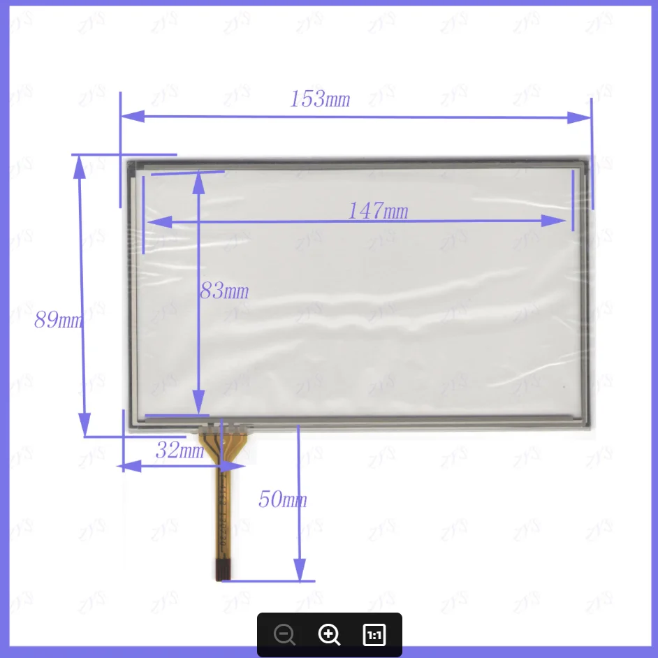 ZhiYuSun KDT-4162 Compatible  6.2inch touch panel for Car DVD,  GPS Navigator screen  glass  this is compatible