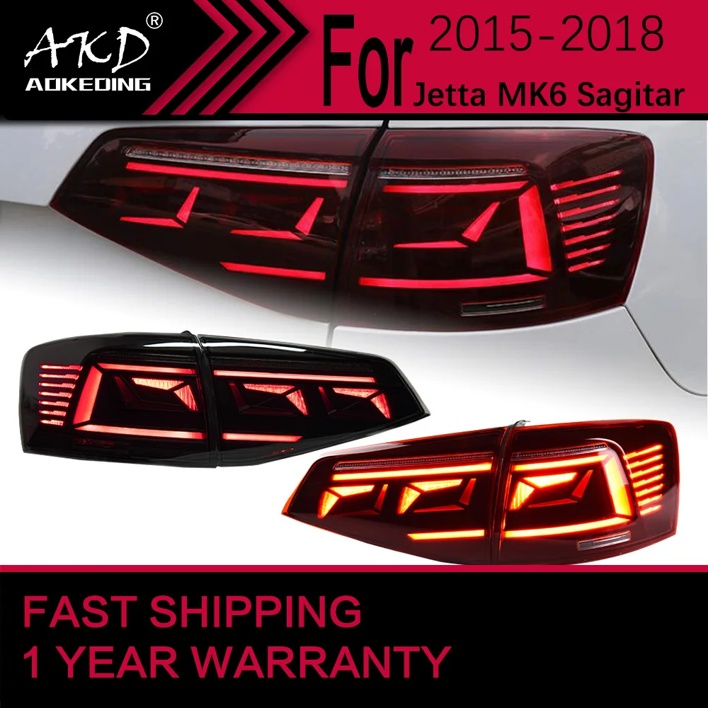 Car Lights for VW Jetta MK7 LED Tail Light 2015-2018 Jetta Rear Stop Lamp Brake Signal DRL Reverse Automotive Accessories