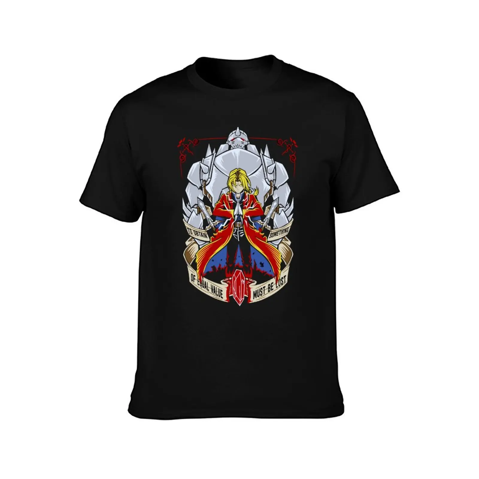 fullmetal alchemist edward erlic quote to obtain - Tshirt T-Shirt Urban Style Print T-Shirt
