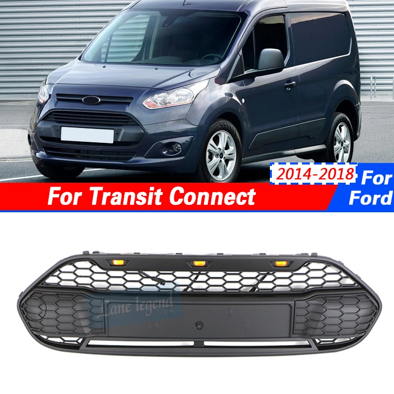 Car Front Lower Grill For Ford Transit Connect 2014-2018 Auto Body Part Front Bumper Lower Grille New ABS Material