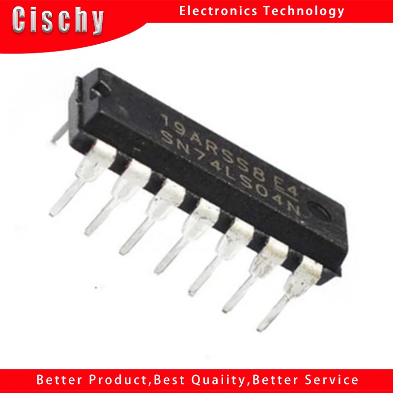 10pcs/lot SN74LS04N DIP14 SN74LS04 DIP 74LS04N 74LS04 DIP-14 HD74LS04P  IC