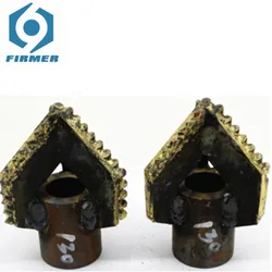3 Wings Half Tooth Full Tooth Triangular Alloy Drill Bit 75 / 89 / 108 / 127 / 146 / 168 mm Three-leaf Alloy Drill Bit Drilling