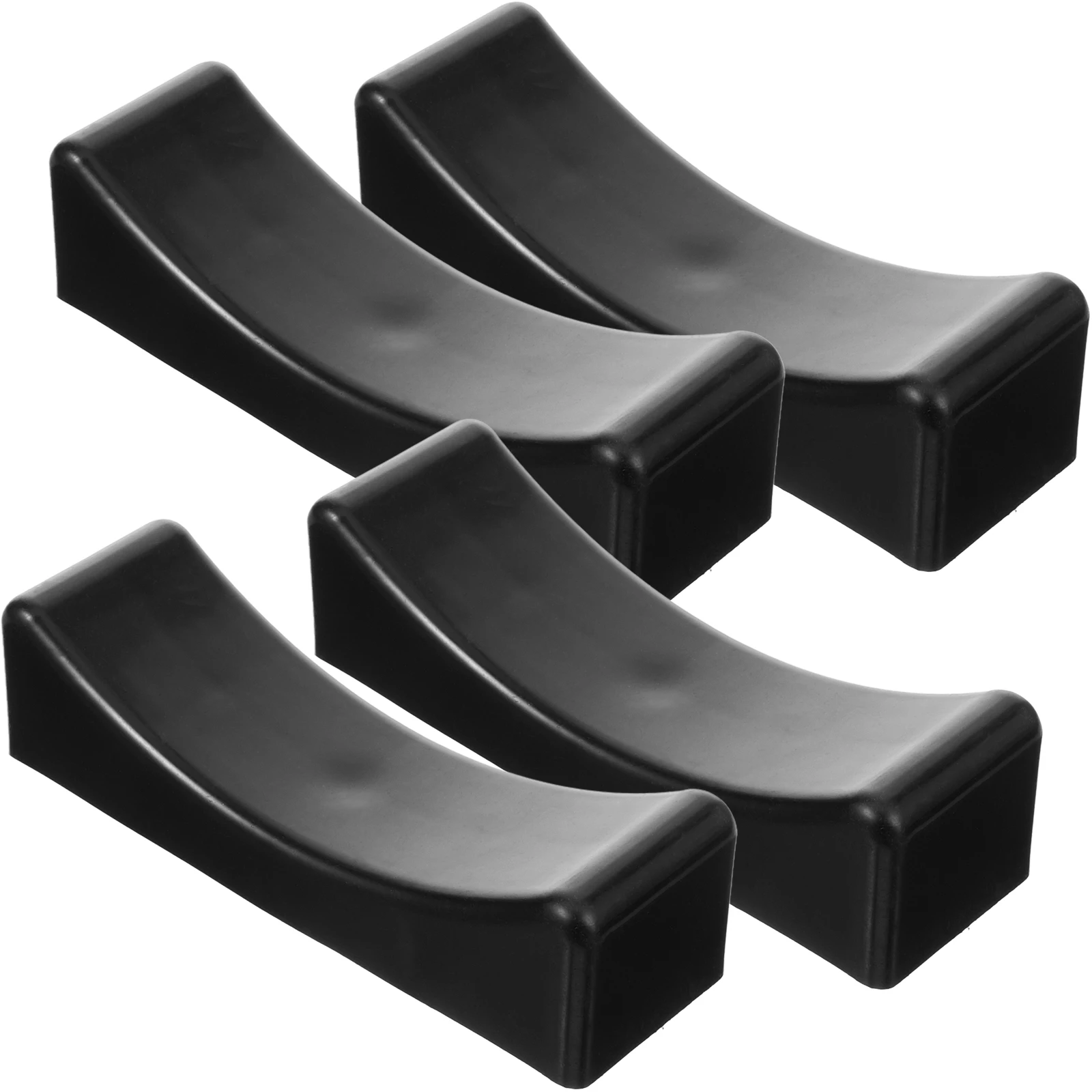 

4pcs Dumbbell Rack Rubber Holder 140x50cm Black Fitness Equipment Stand Lightweight Wear Resistant Stable Storage