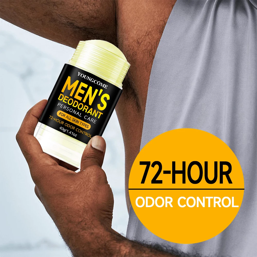 Men Sandalwood Deodorant Stick Anti Sweating Keep Drying Lasting Fragrance Remove Armpit Odor Underarm Refresh Sticks Refresh