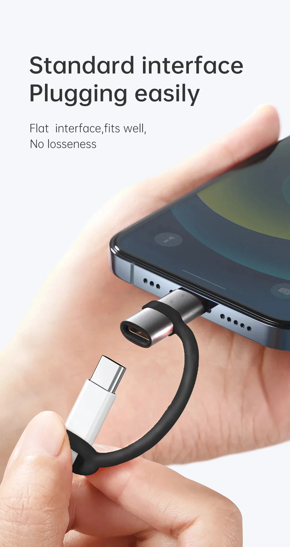 PD30W USB Type C To iOS Adapter For iOS Male To Type C Female Converter For iPhone 15 14 13 12 11 Macbook Fast Connector - view 6