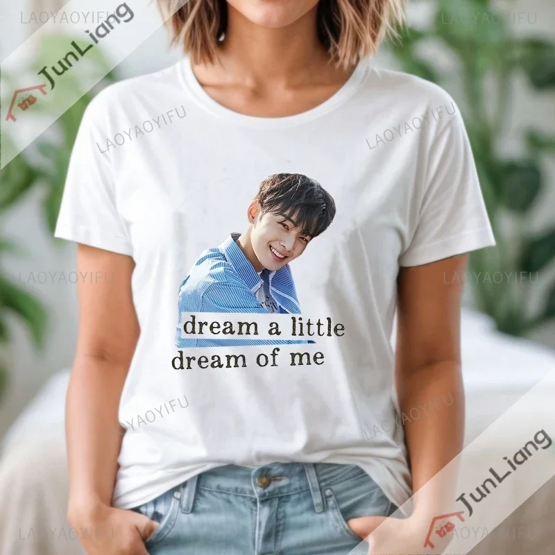 Cha Eun Woo Graphic T Shirts Gift Ideas for Fan Harajuku Women's T