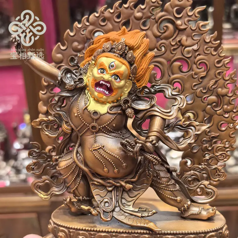 Vajra Hand Bodhisattva Pure Copper Gilt Buddha Statue Purple Copper Treasure Phase Selection t1 Tibetan Tantra Buddhist Hall Off