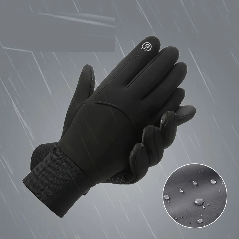 Outdoor Fishing Waterproof Mens Gloves TouchScreen Women Sport Ridding Windproof Breathable Non Slip Gloves Lady Ski Autumn