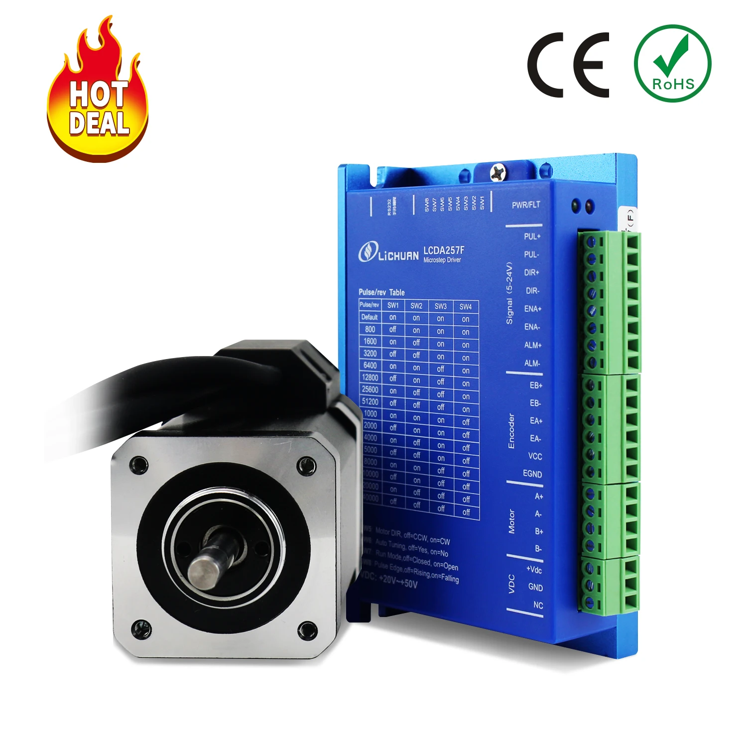 custom solutio2 phase stepper motor dc 24 50v nema 24 lc60h2102 torque 45 nm circuito fechado solucoes personalizadas 01